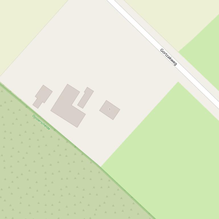 Kaart van de Gortzakweg.