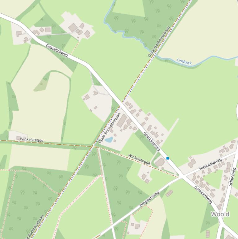 Kaart van de Gosselinkweg.