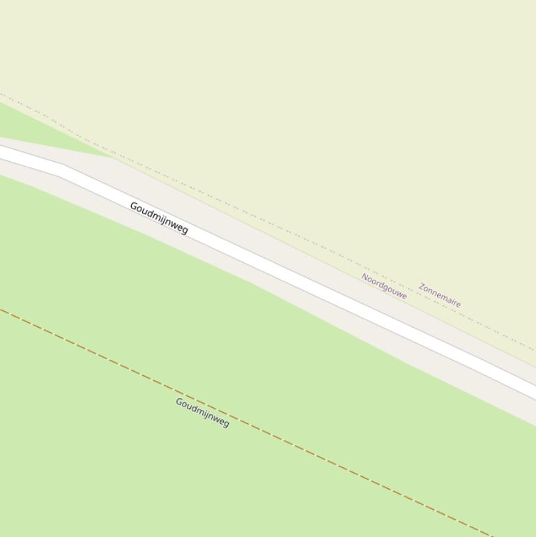 Kaart van de Goudmijnweg.