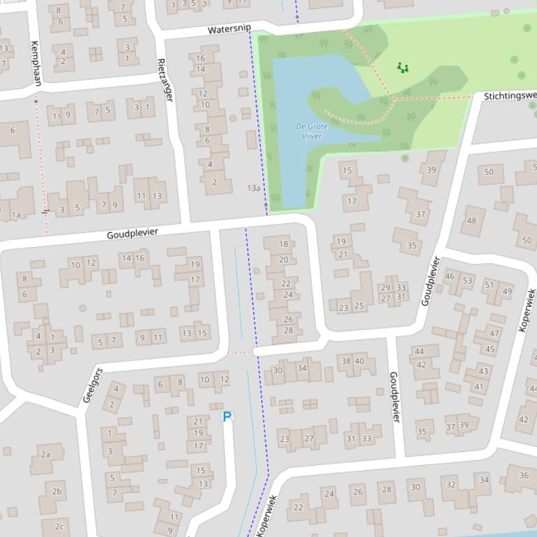 Kaart van  Goudplevier.