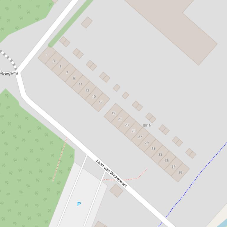 Kaart van de Goudsterlaan.