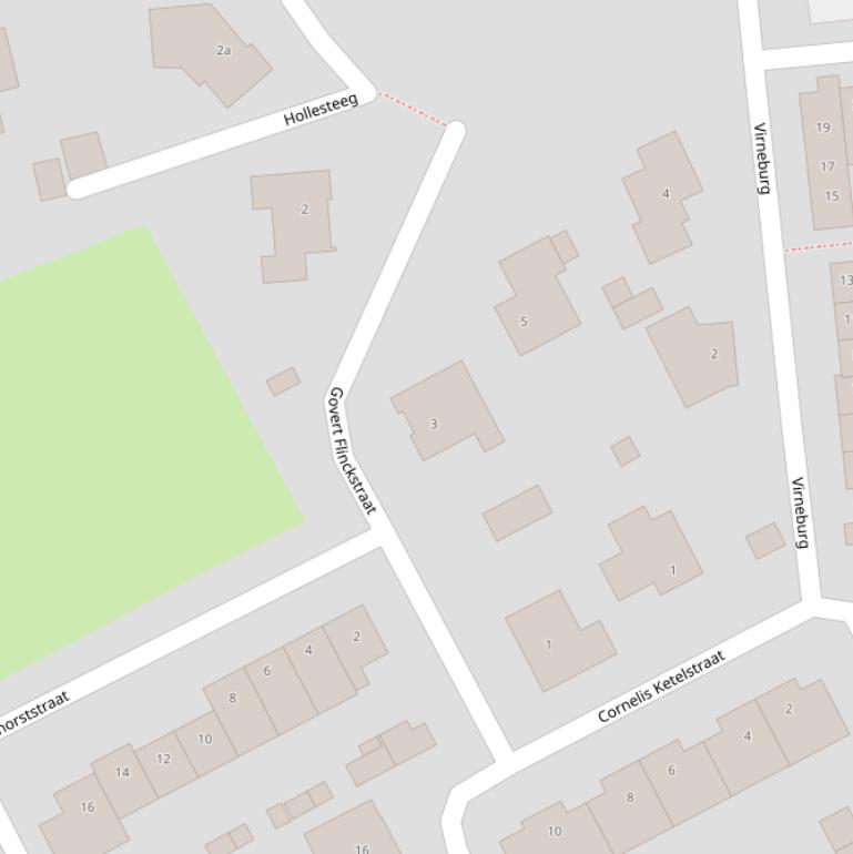 Kaart van de Govert Flinckstraat.