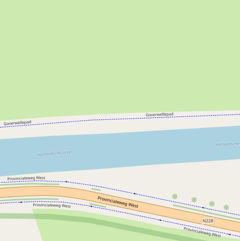 Kaart van het Goverwellepad.