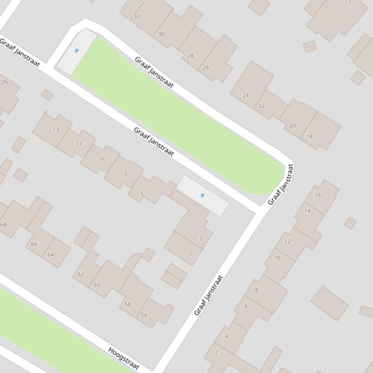 Kaart van de Graaf Janstraat.