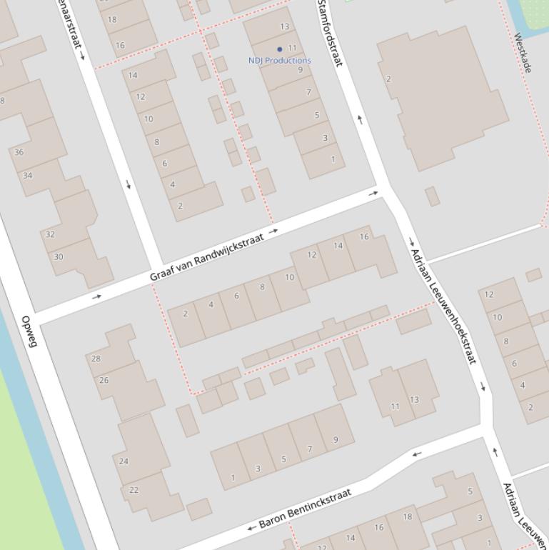 Kaart van de Graaf van Randwijckstraat.