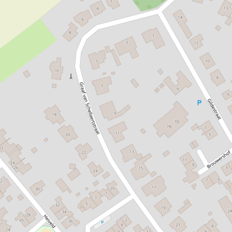 Kaart van de Graaf van Schellaertstraat.