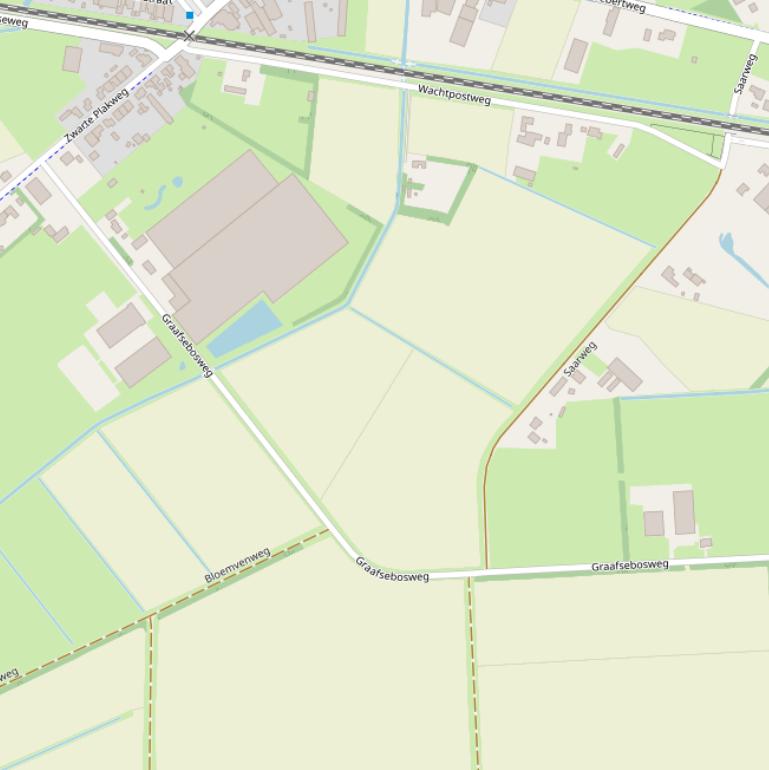 Kaart van de Graafsebosweg.