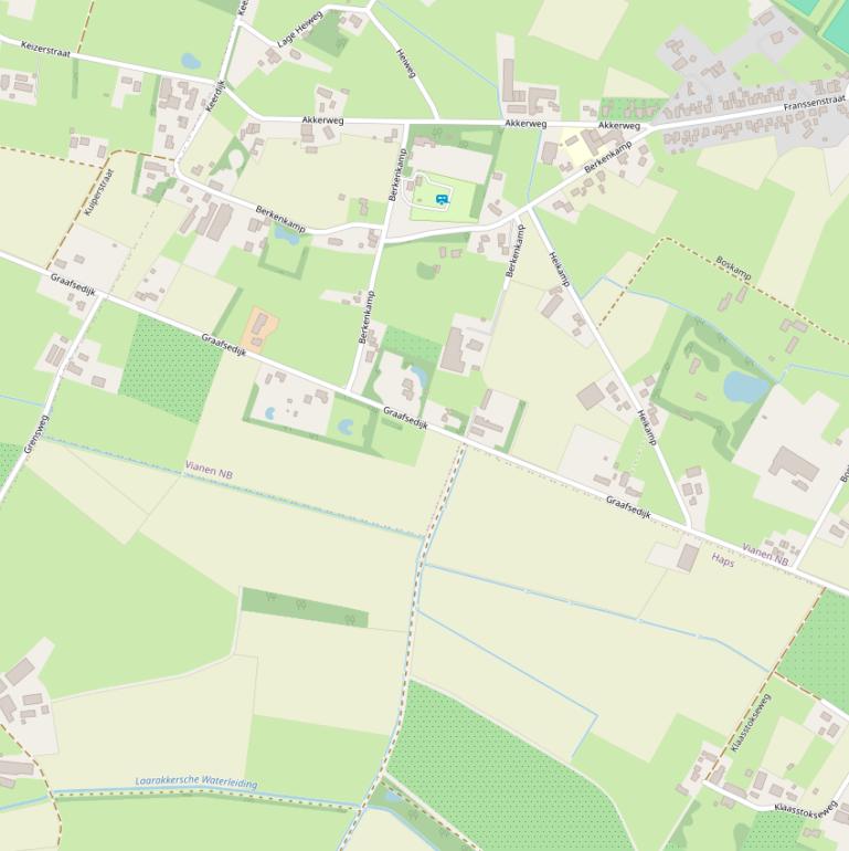 Kaart van de Graafsedijk.