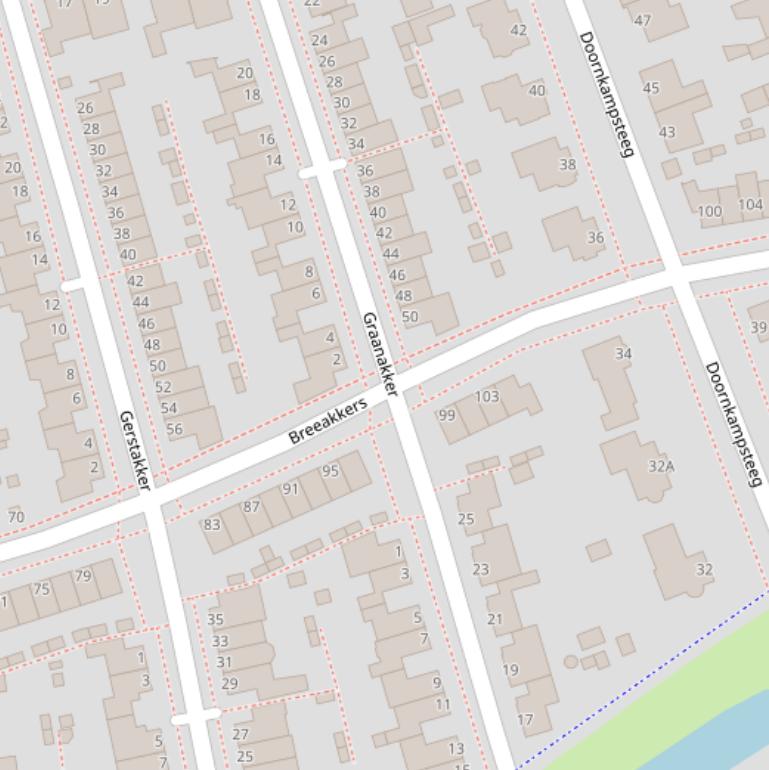 Kaart van  Graanakker.