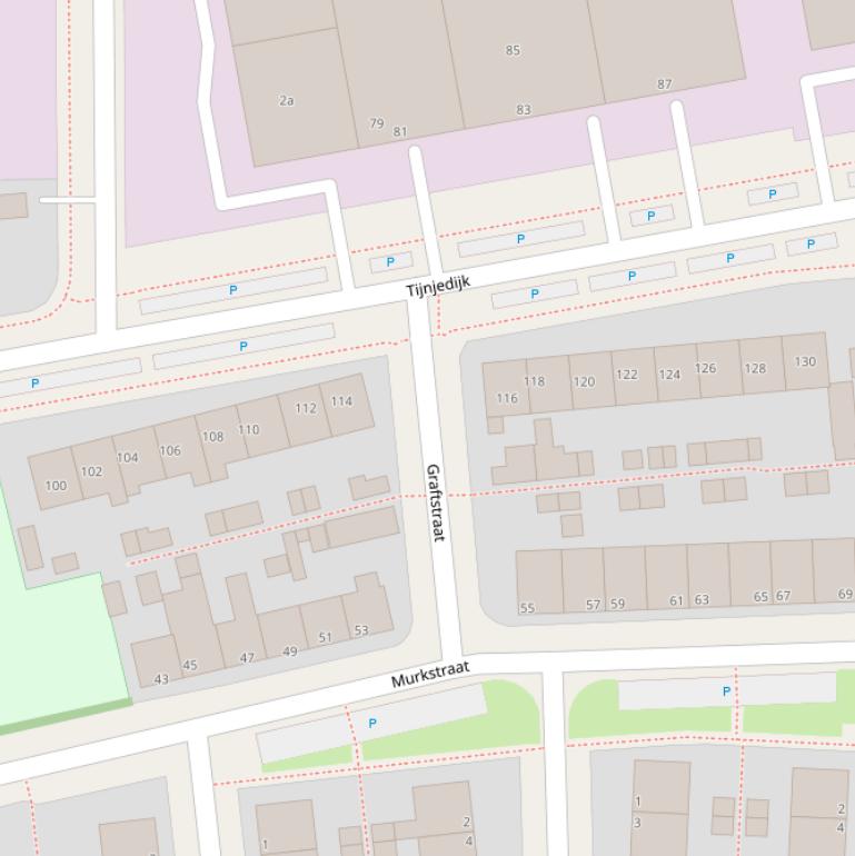 Kaart van de Graftstraat.