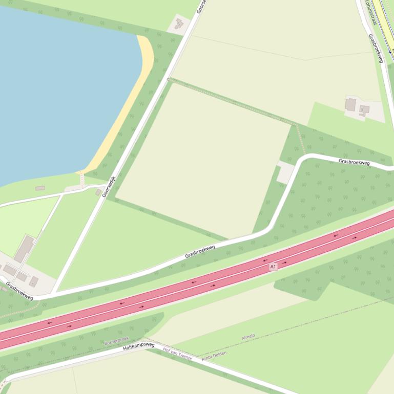 Kaart van de Grasbroekweg.