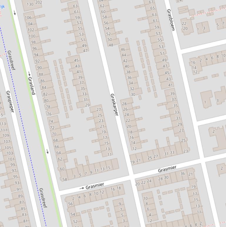 Kaart van  Graskarper.