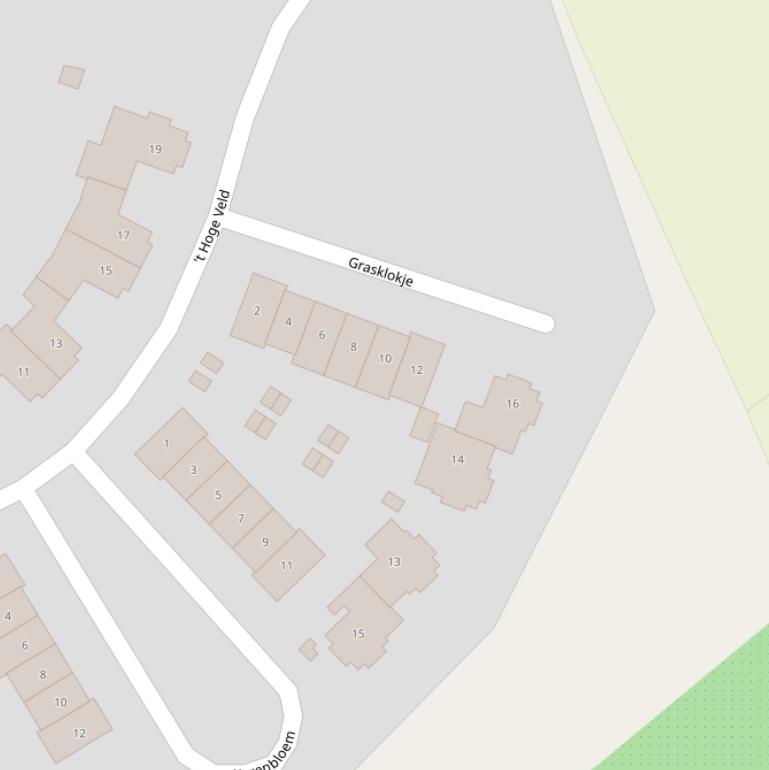 Kaart van  Grasklokje.