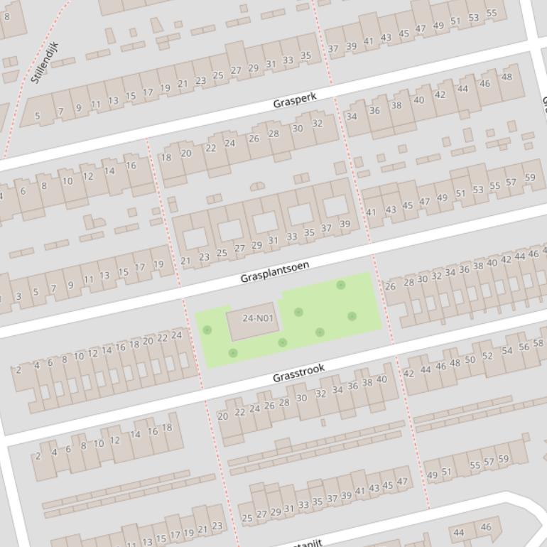 Kaart van het Grasplantsoen.