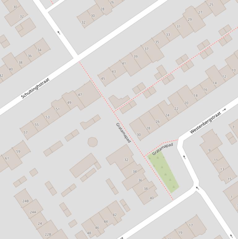 Kaart van het Gratamapad.