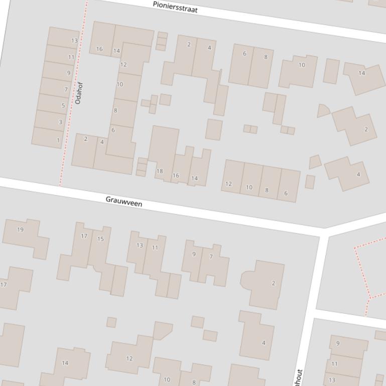 Kaart van  Grauwveen.