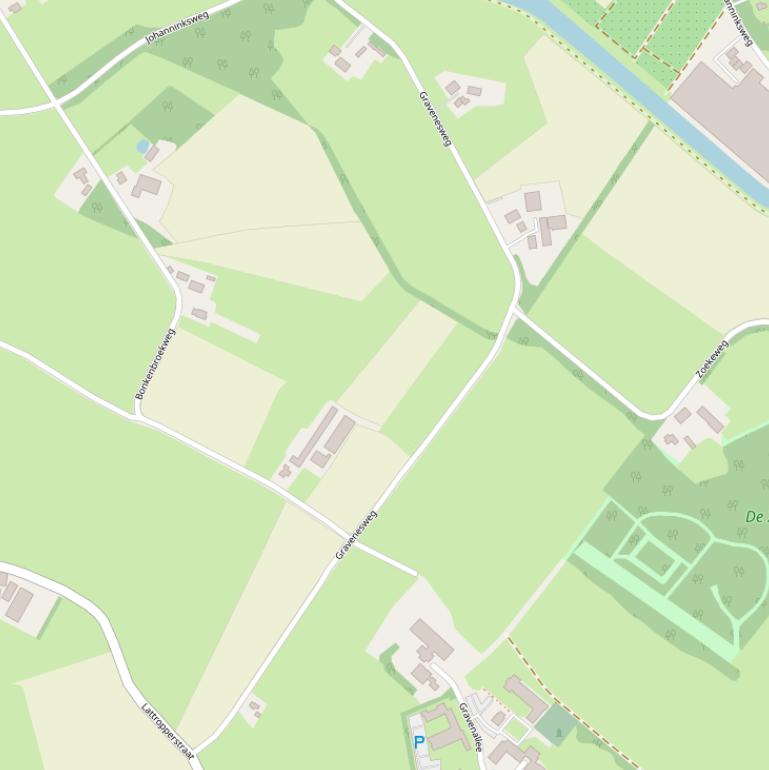 Kaart van de Gravenesweg.