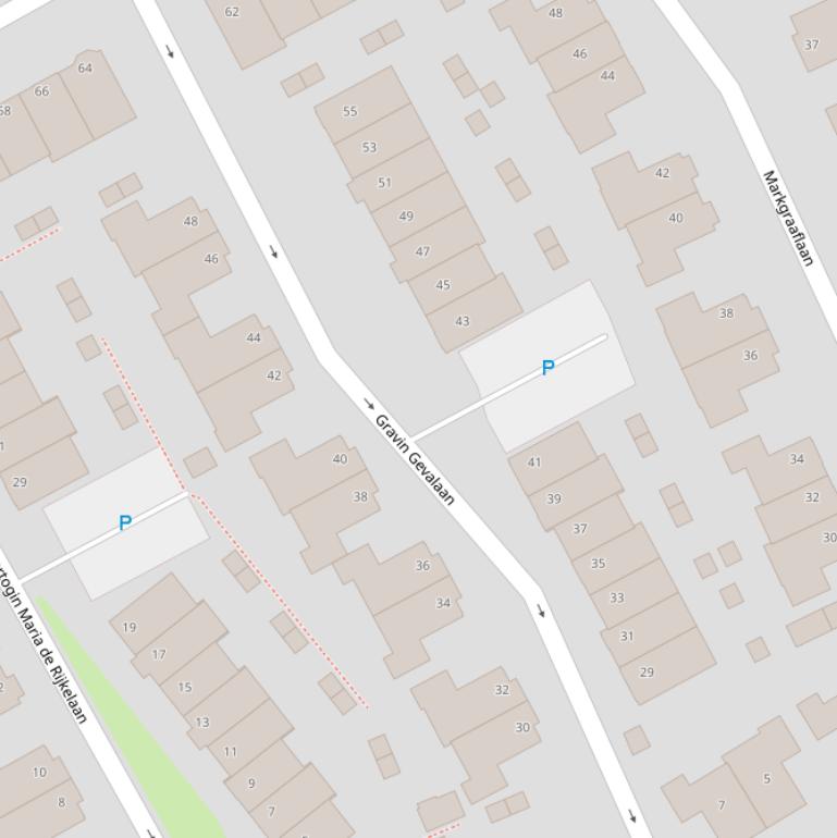 Kaart van de Gravin Gevalaan.