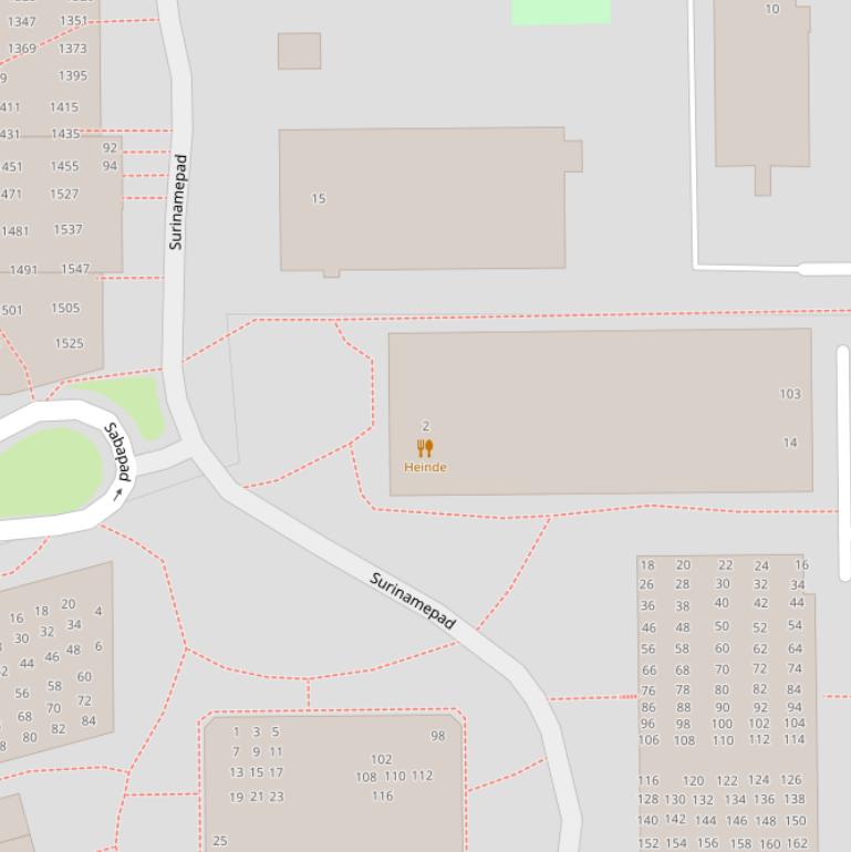 Kaart van het Grenadapad.