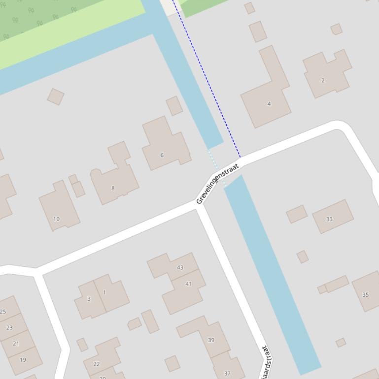 Kaart van de Grevelingenstraat.