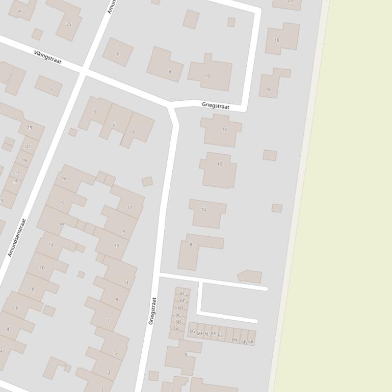 Kaart van de Griegstraat.