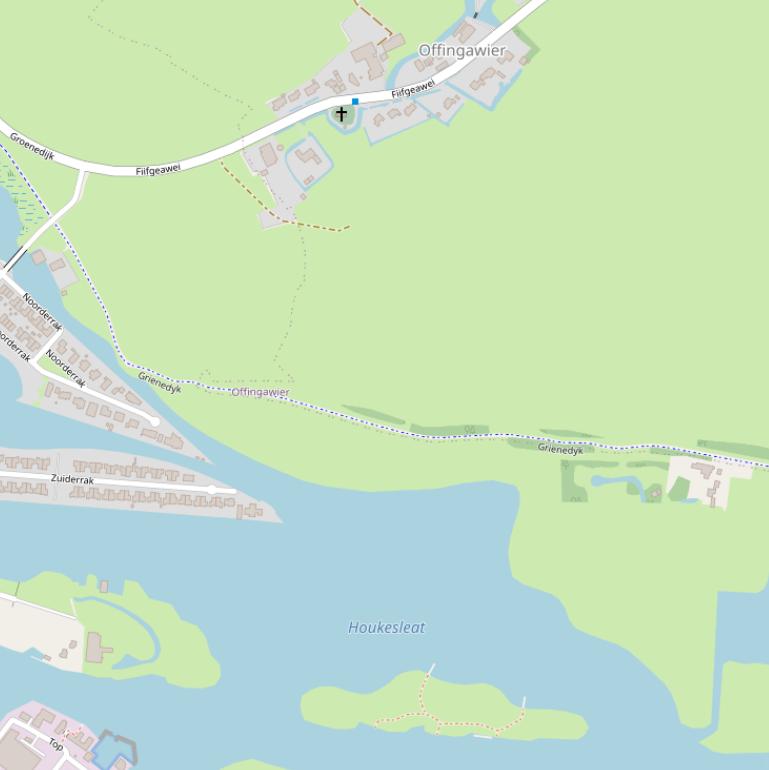 Kaart van  Grienedyk.