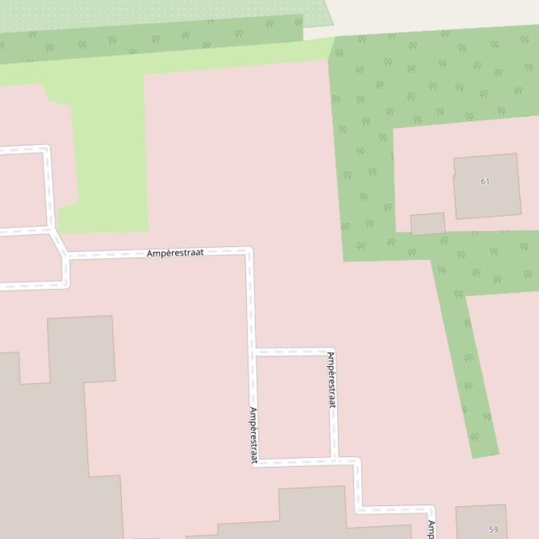 Kaart van de Grietje Speur-Paarlbergstraat.