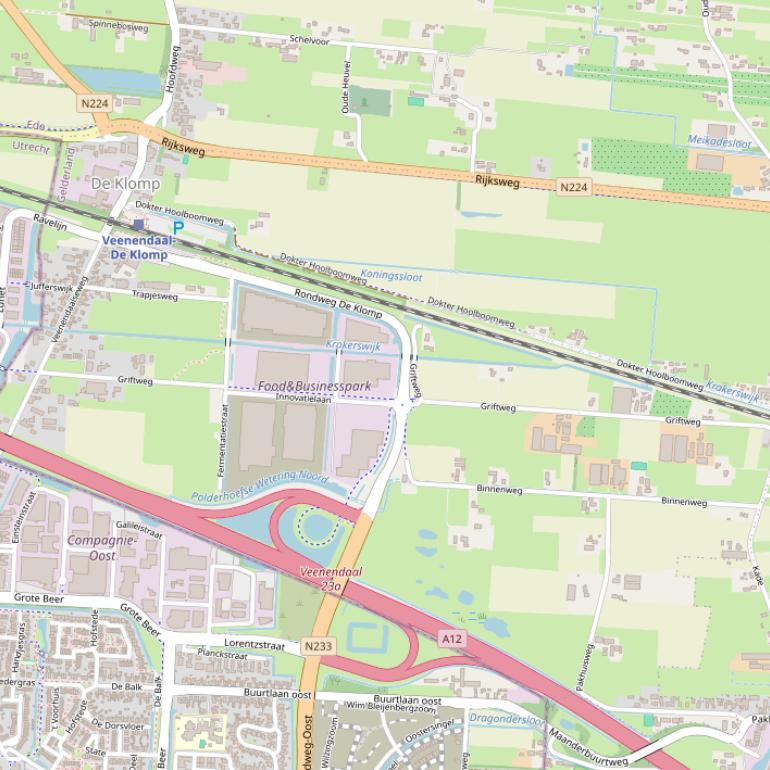 Kaart van de Griftweg.