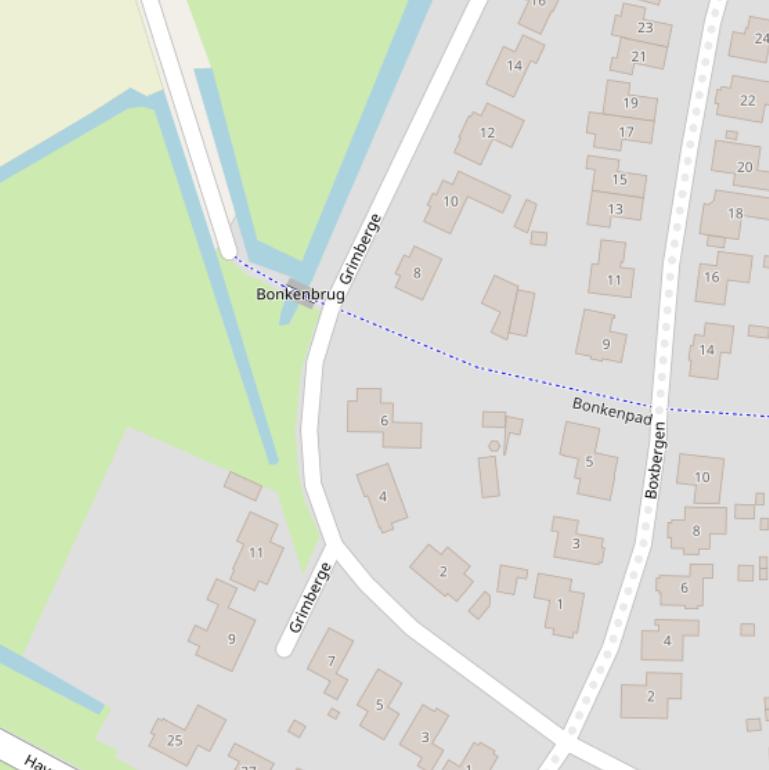 Kaart van  Grimberge.