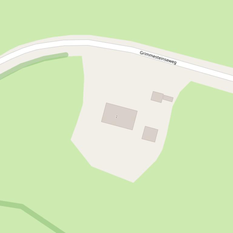 Kaart van de Grimmesteinseweg.