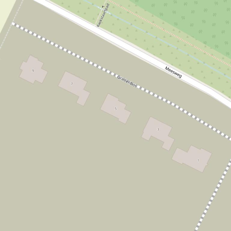 Kaart van het Grintenbos.