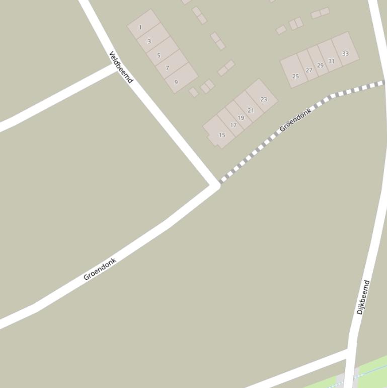 Kaart van  Groendonk.