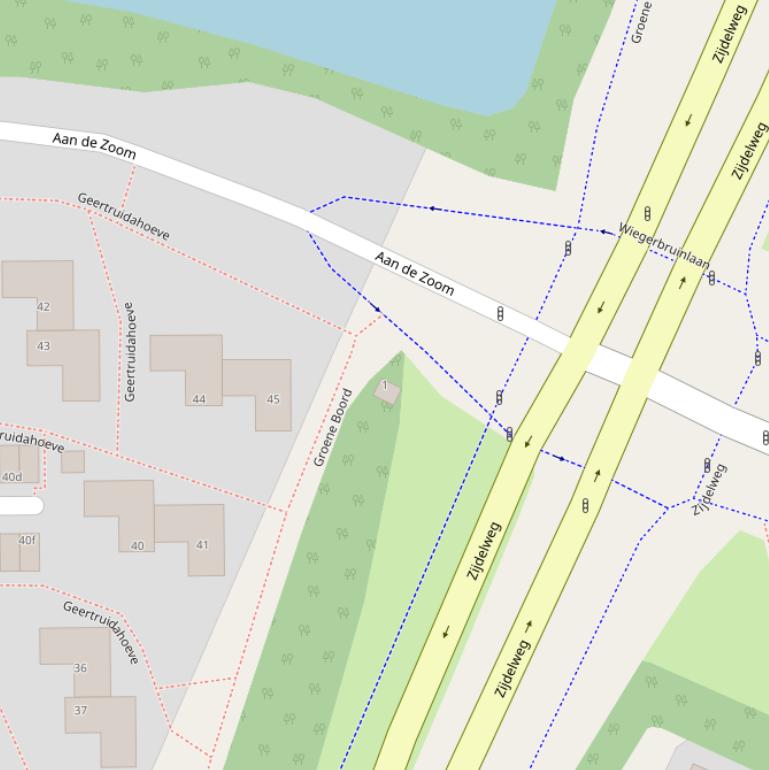 Kaart van  Groene Boord.