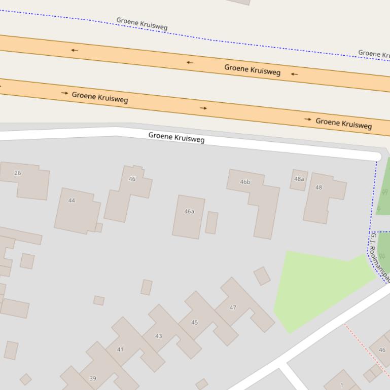 Kaart van de Groene Kruisweg.