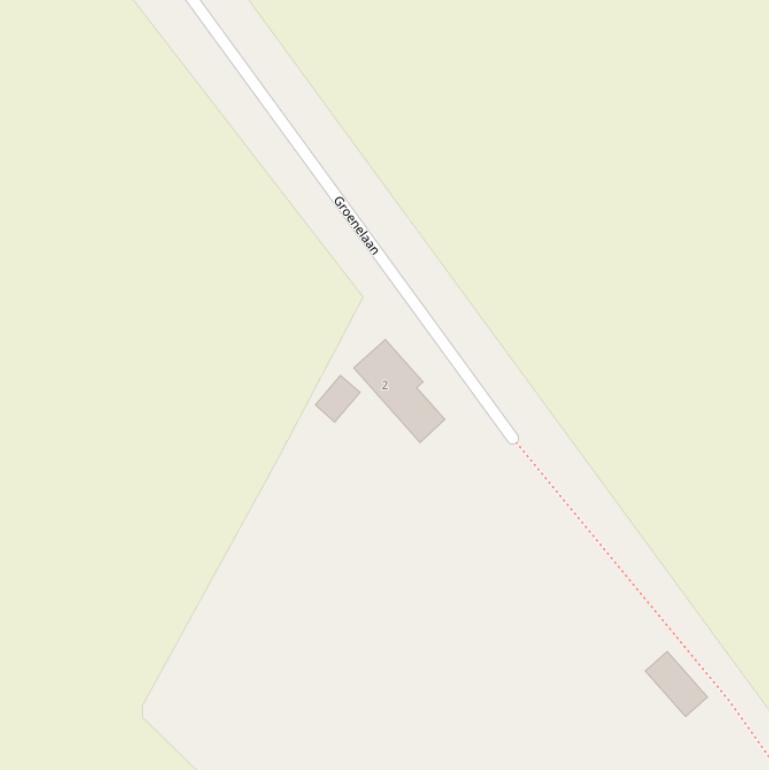 Kaart van de Groenelaan.