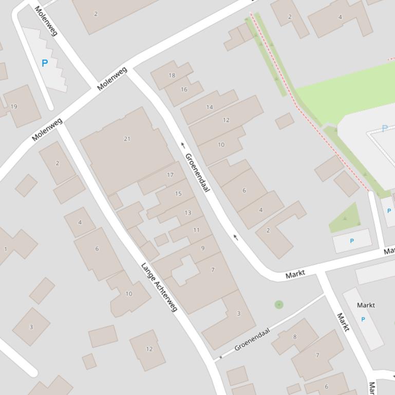 Kaart van  Groenendaal.