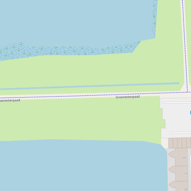 Kaart van het Groenesterpad.
