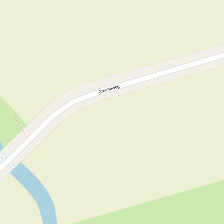 Kaart van de Groeneweg.