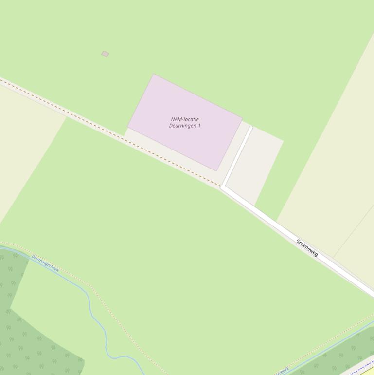 Kaart van de Groeneweg.