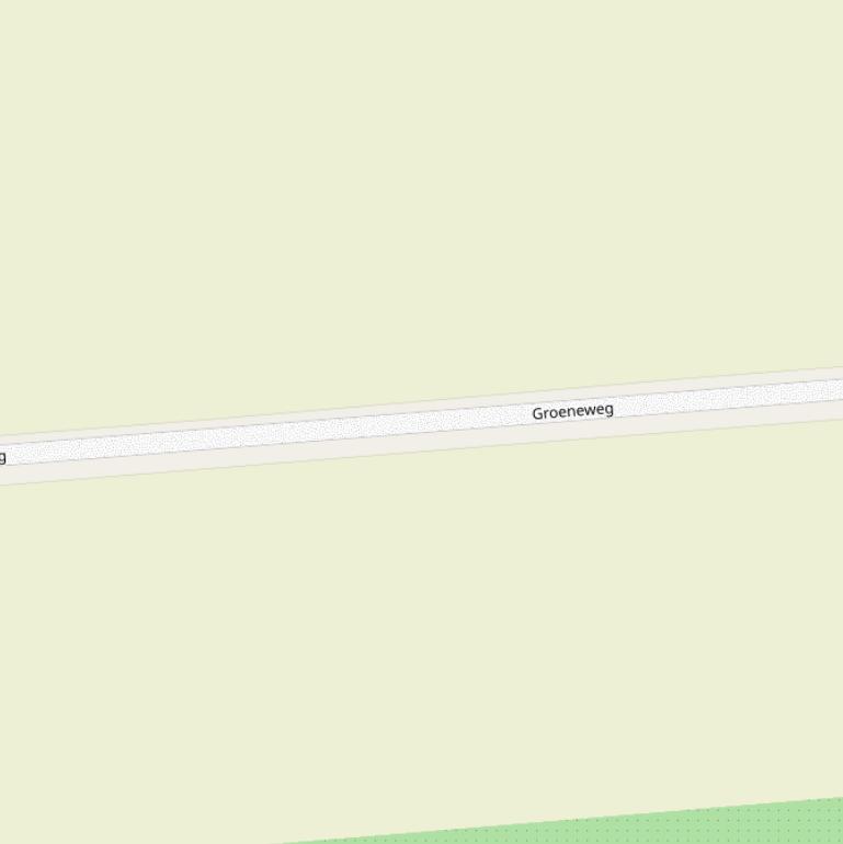 Kaart van de Groeneweg.