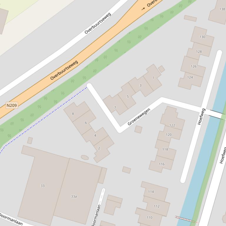 Kaart van  Groenewegen.