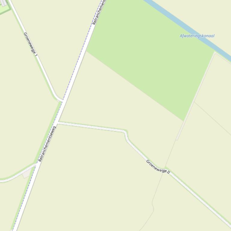 Kaart van  Groenewegje I.