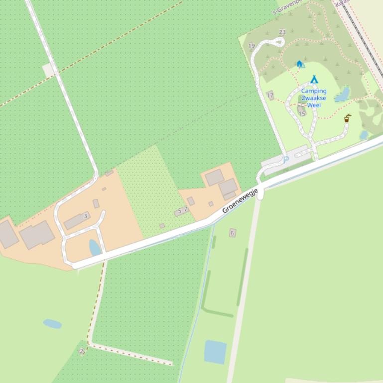 Kaart van  Groenewegje.
