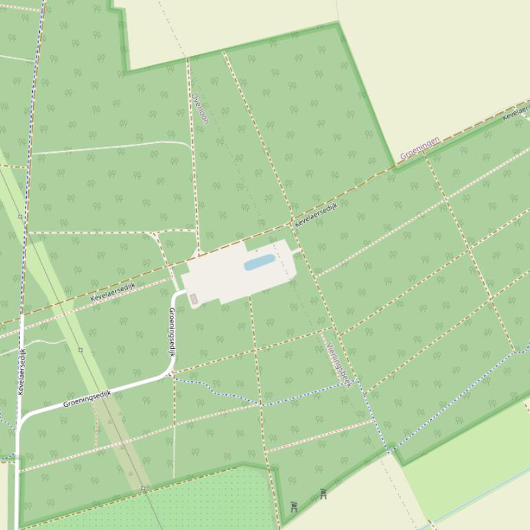 Kaart van de Groeningsedijk.