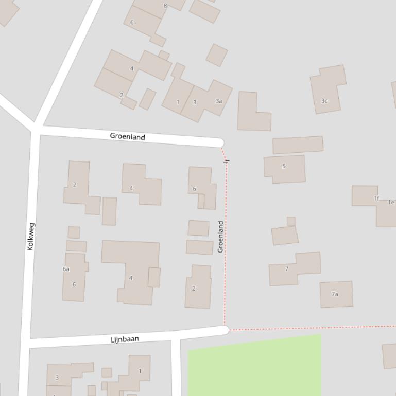 Kaart van  Groenland.