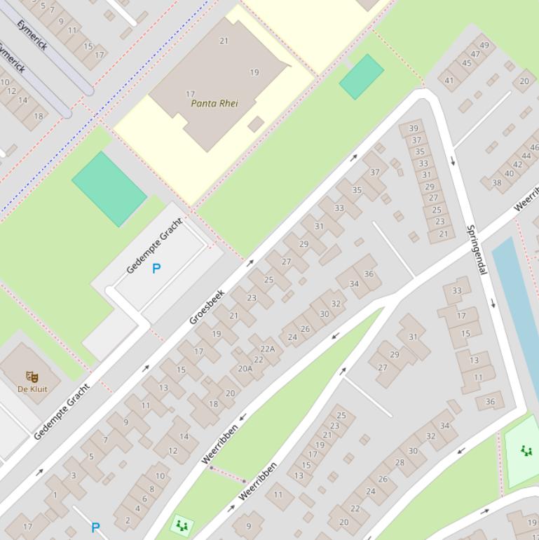 Kaart van  Groesbeek.