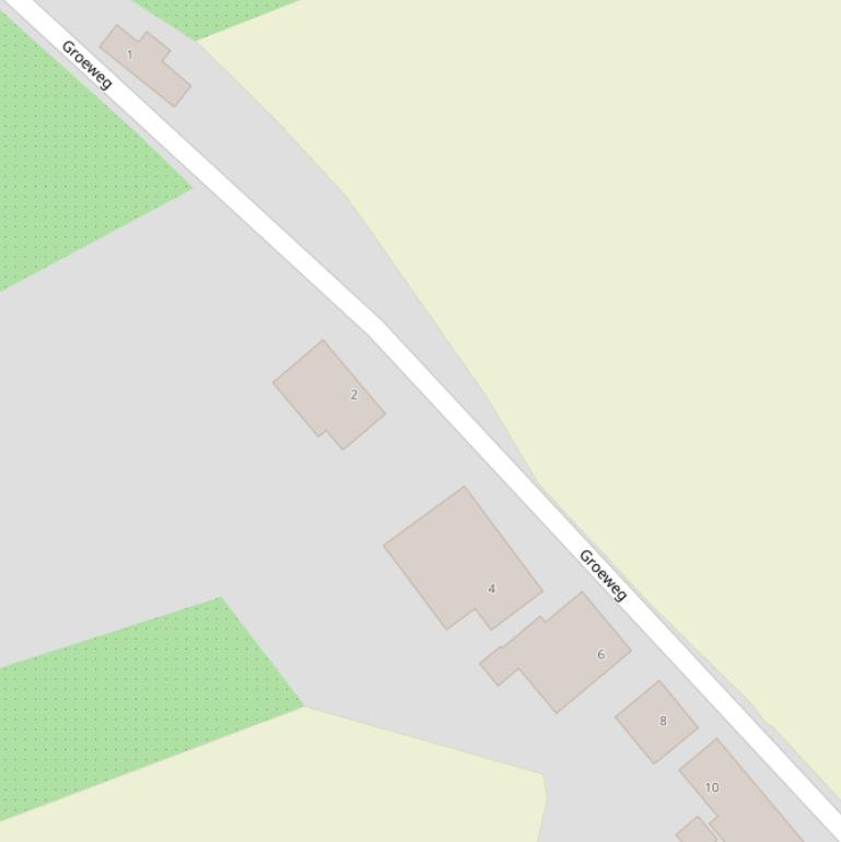 Kaart van de Groeweg.