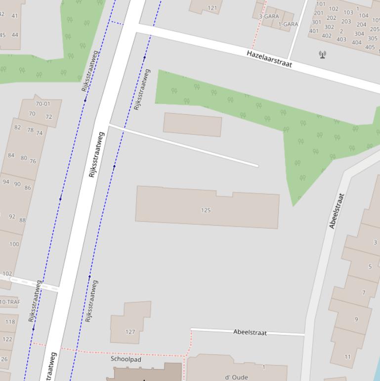 Kaart van de Groot Giessenhof.