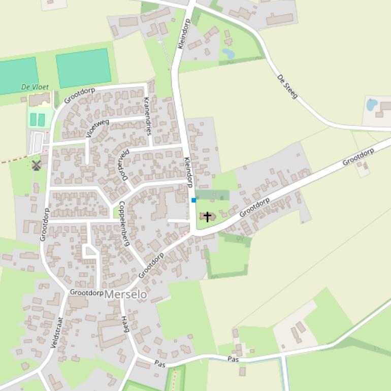 Kaart van  Grootdorp.