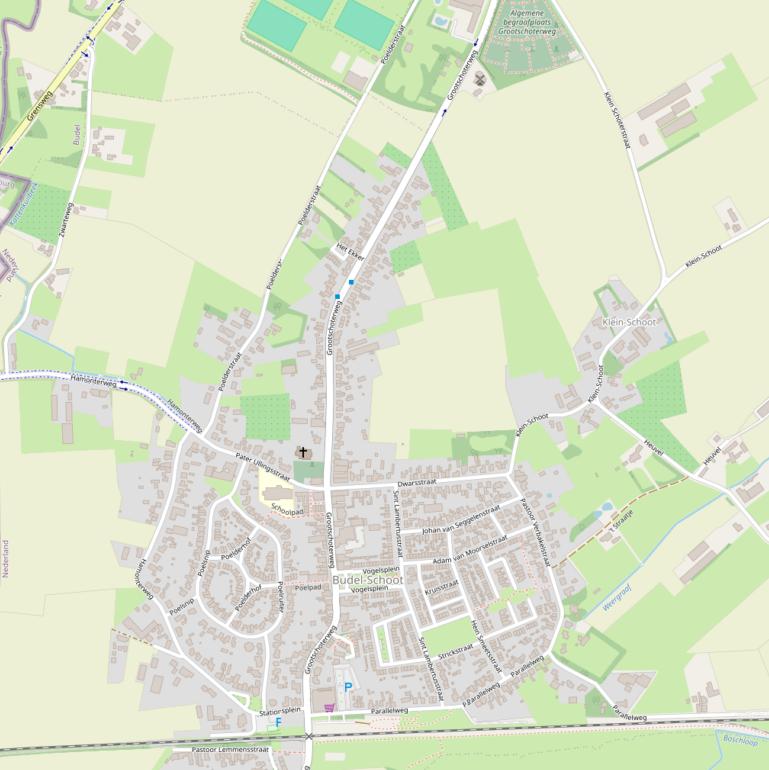 Kaart van de Grootschoterweg.